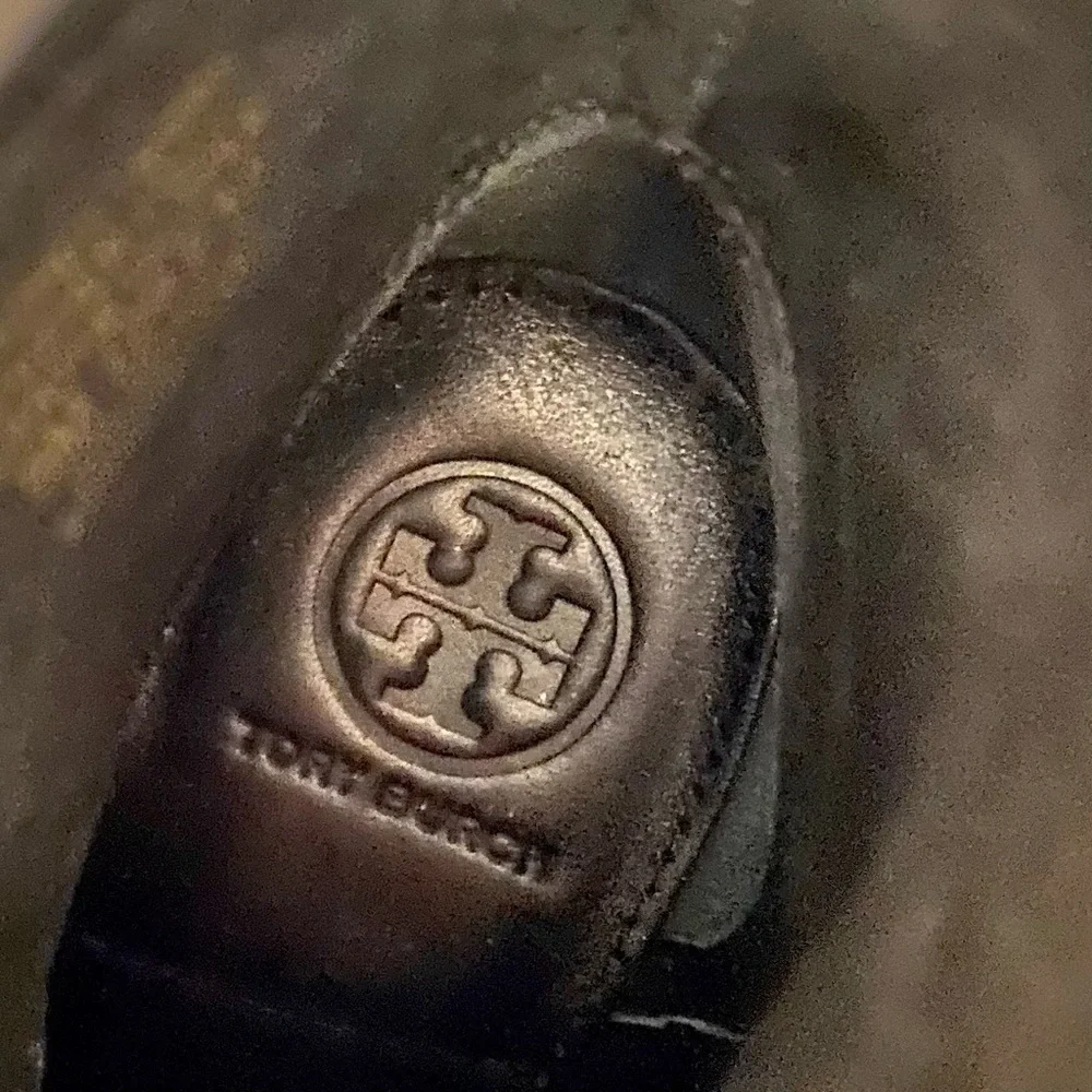 Tory Burch Hastings Heeled Leather Ankle Boots w/ Wrap Around Ankle Straps